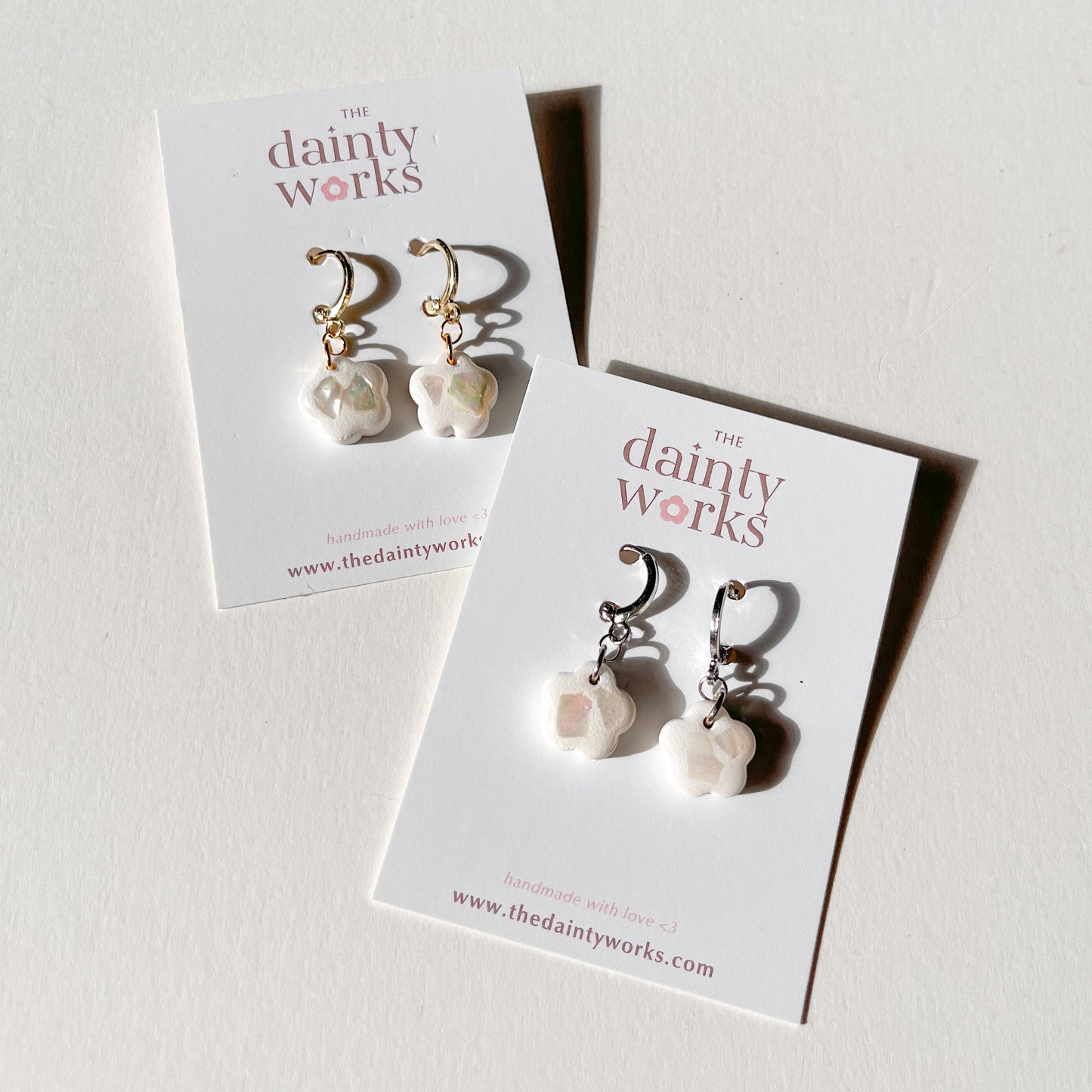 Dainty Flower Clay Earring