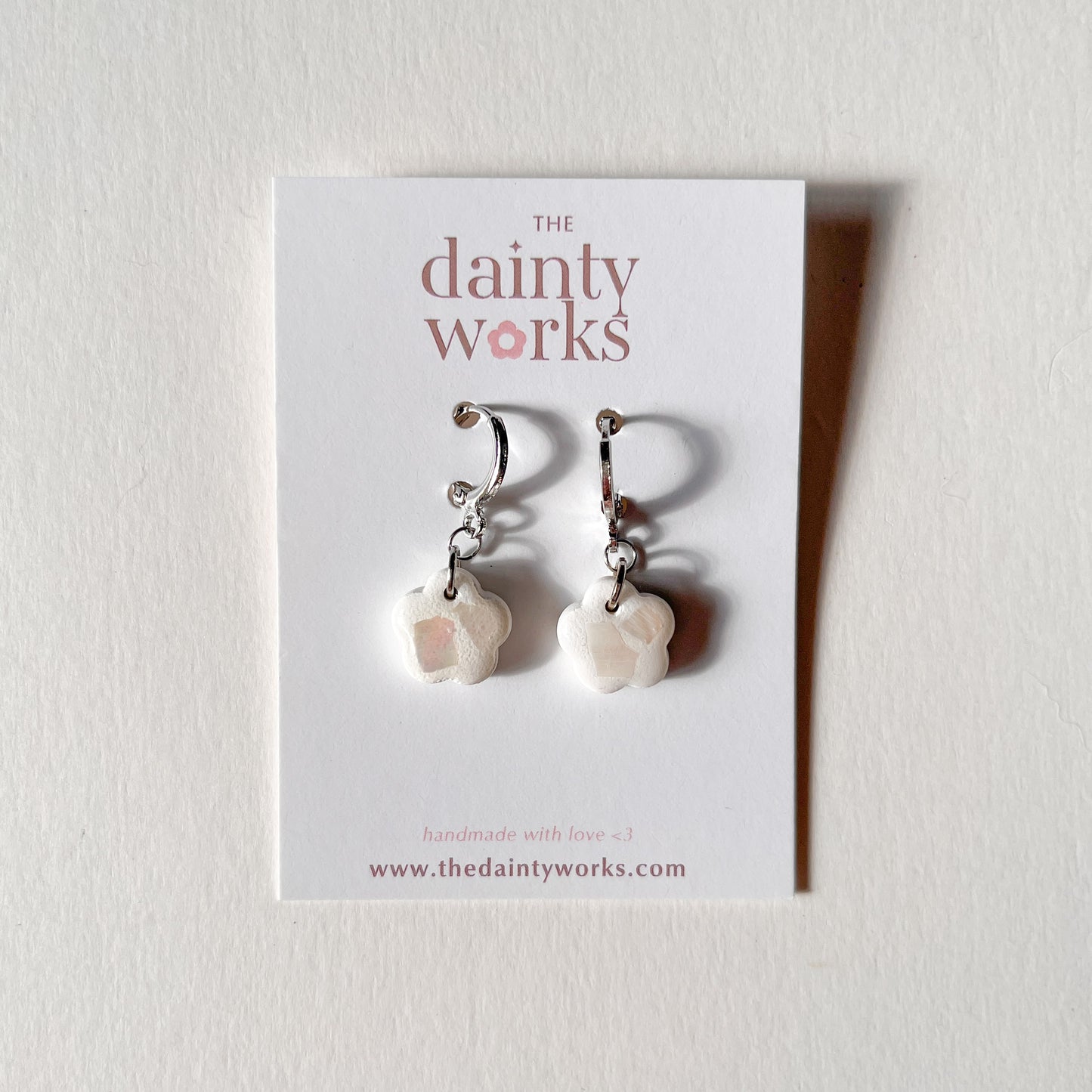Dainty Flower Clay Earring