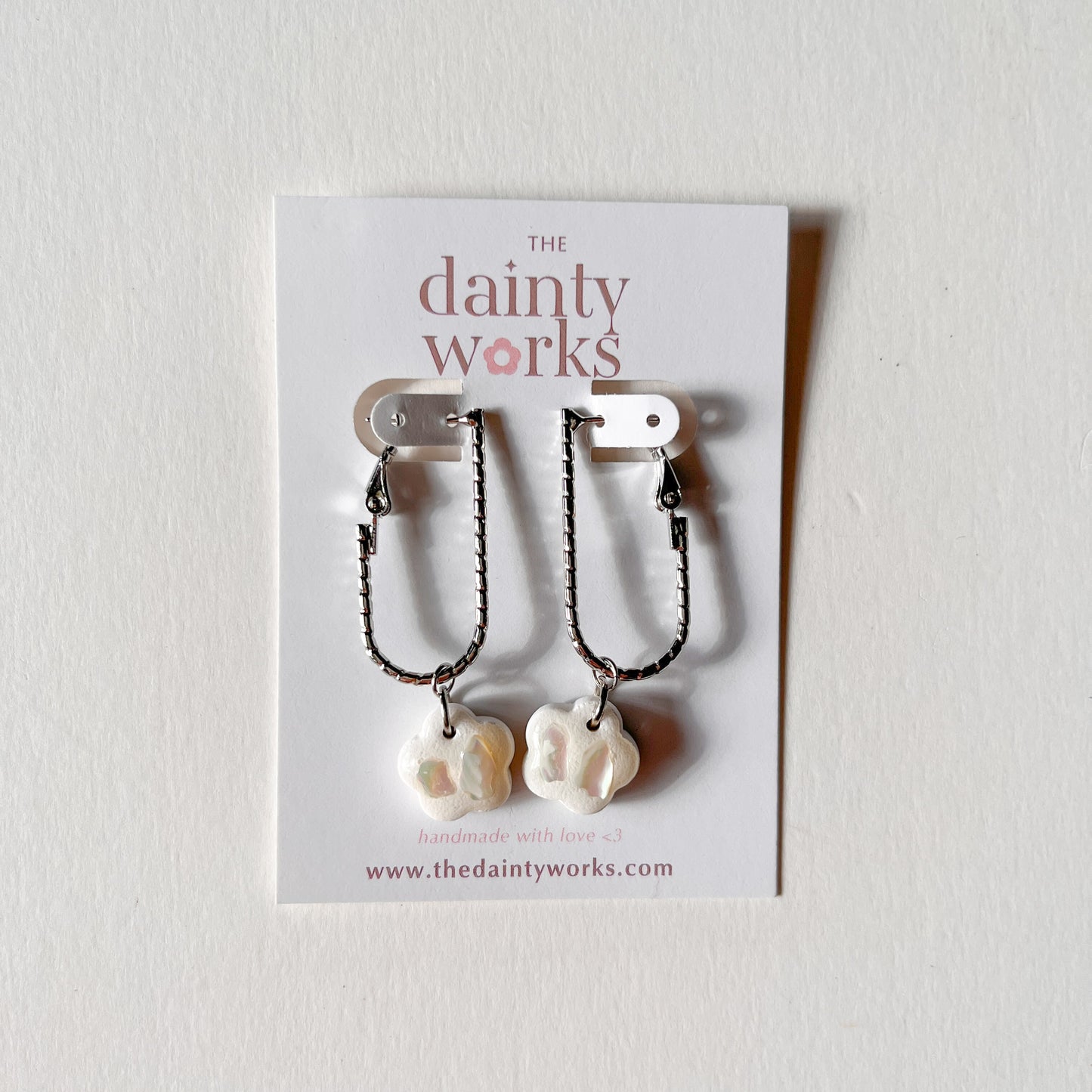Dangle Flower Clay Earring