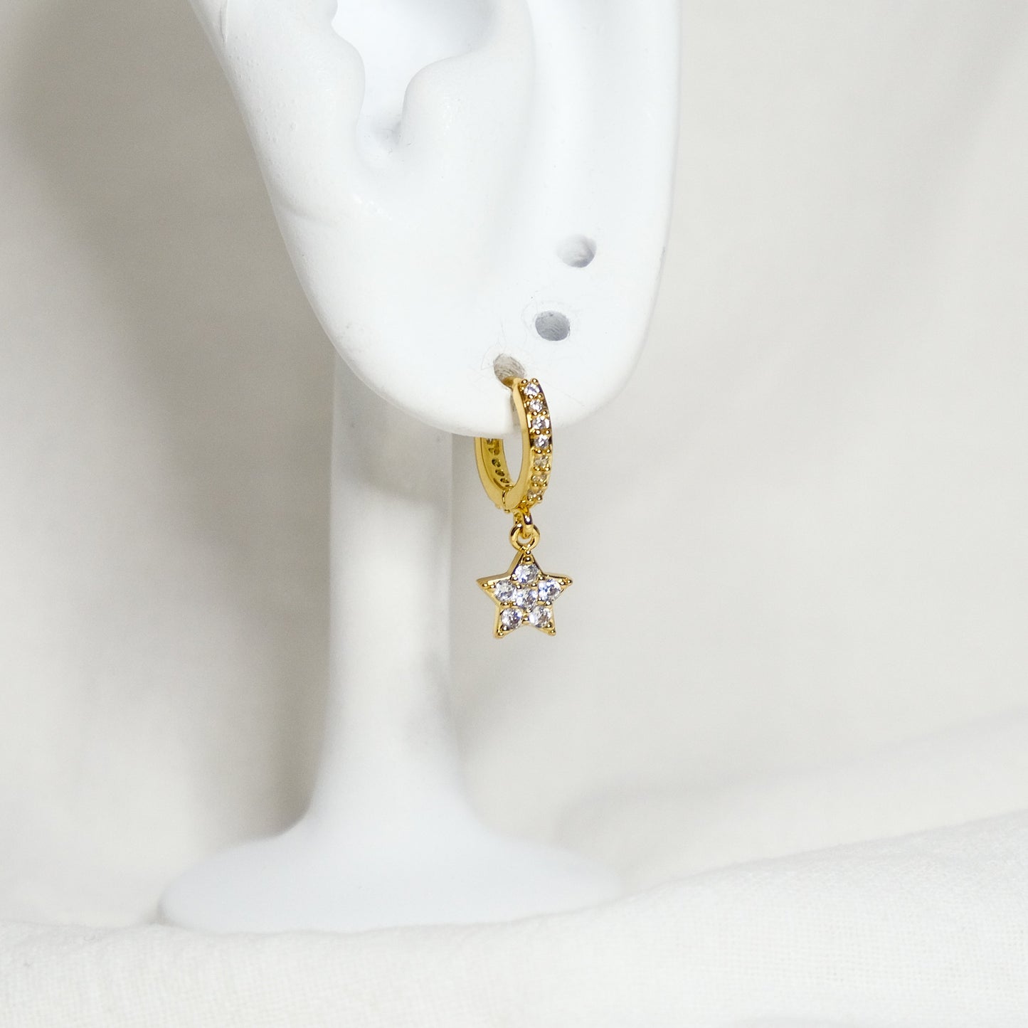 Starie Star Charm Hoop