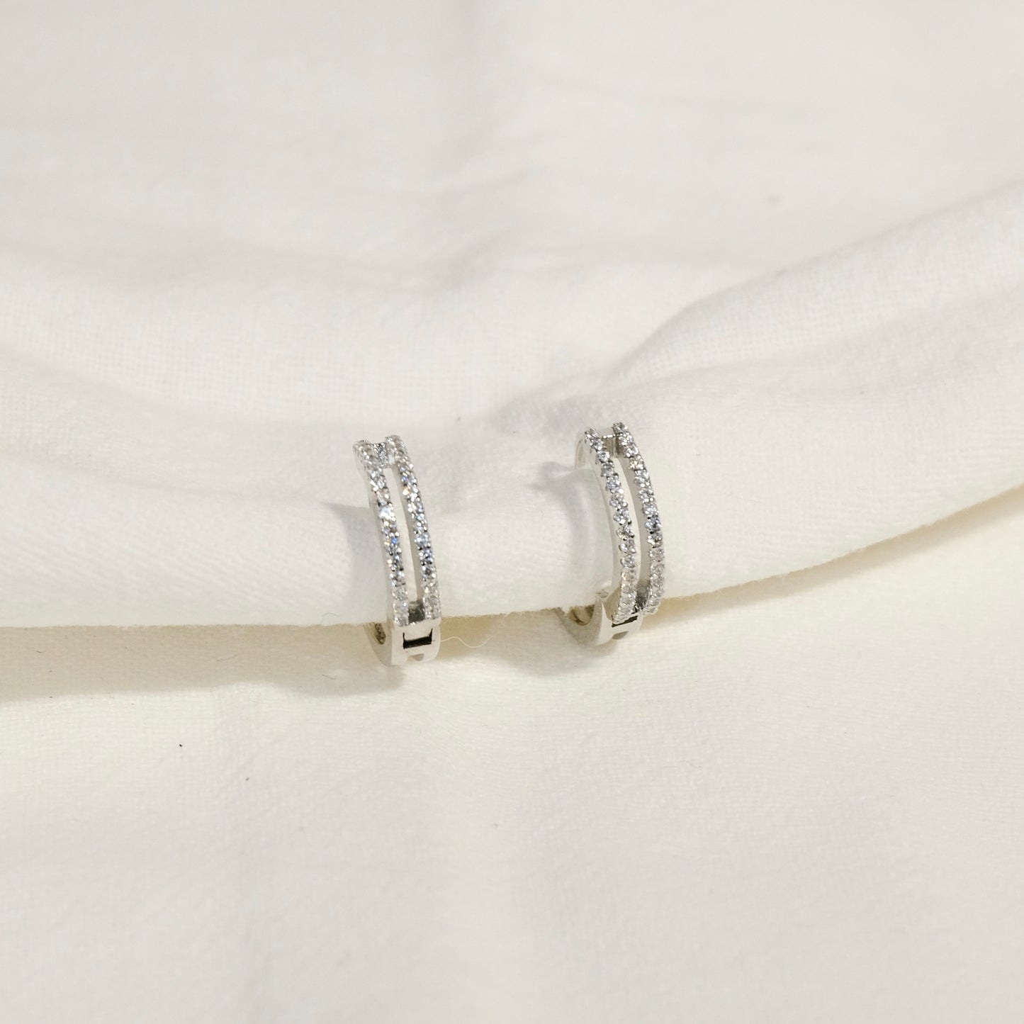 Eloise Silver Hoop Earring