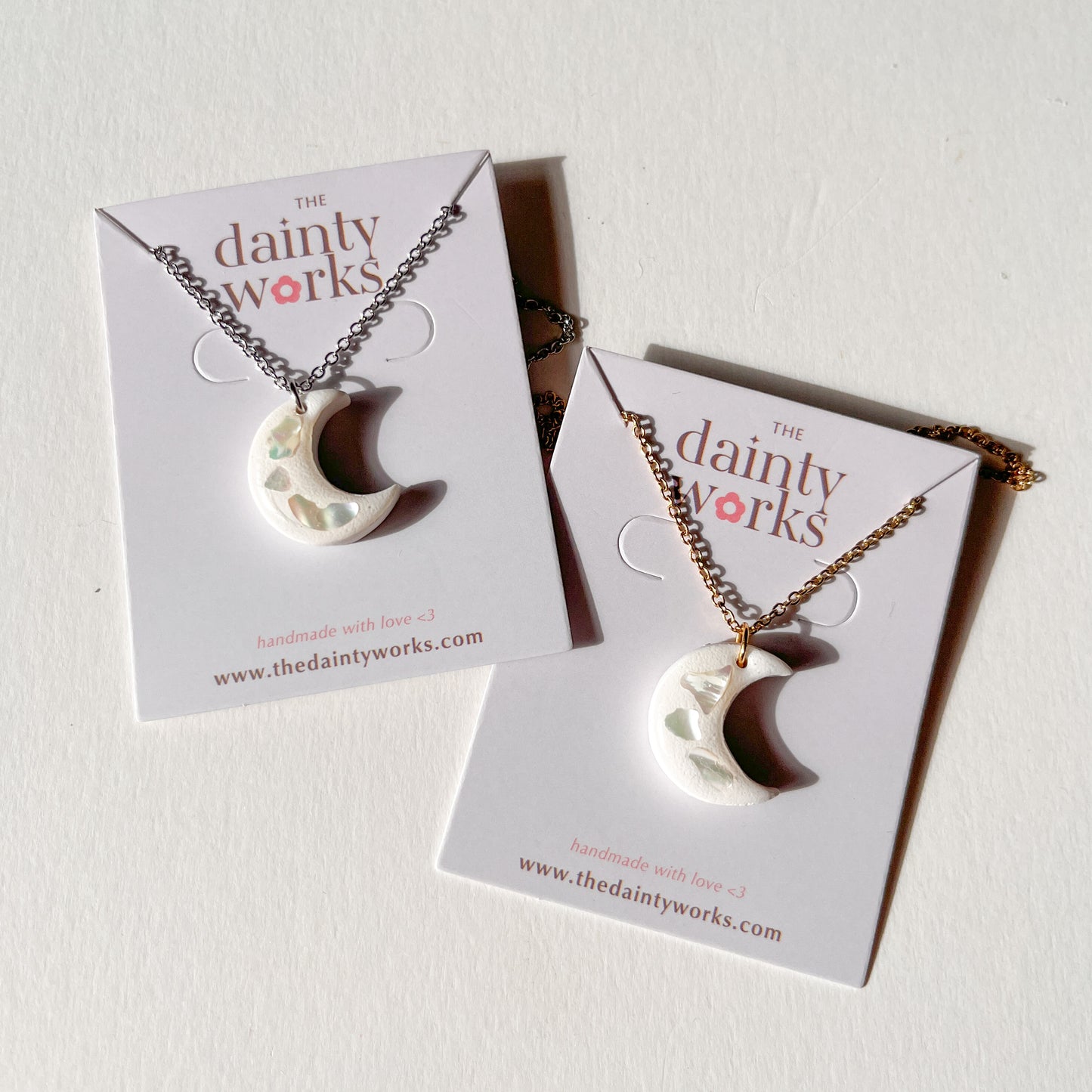 Moon Clay Necklace