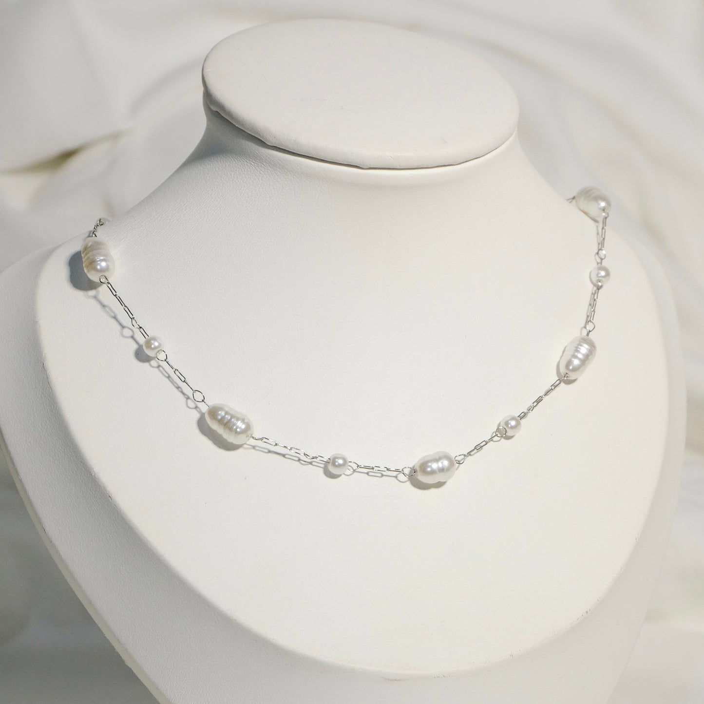 Juno Pearl Chain Necklace