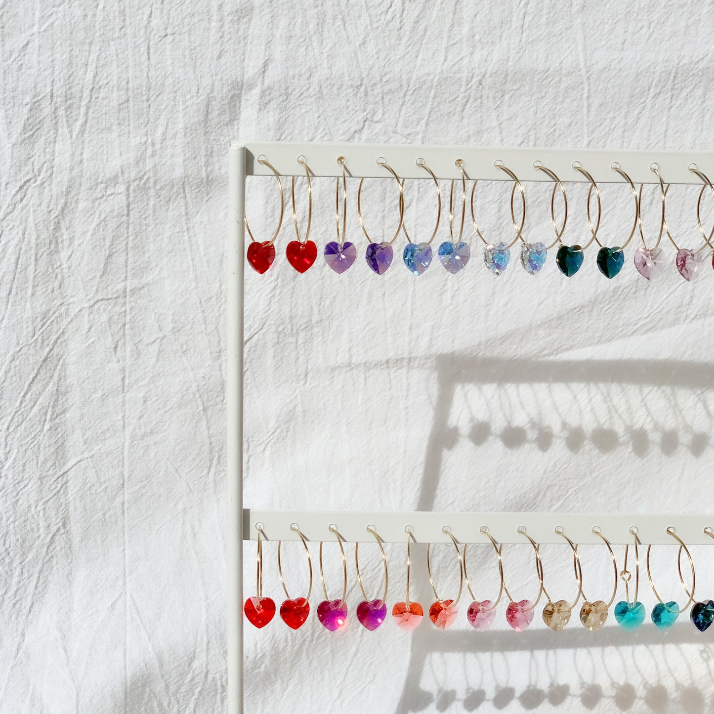 Gold Birthstone Hoops