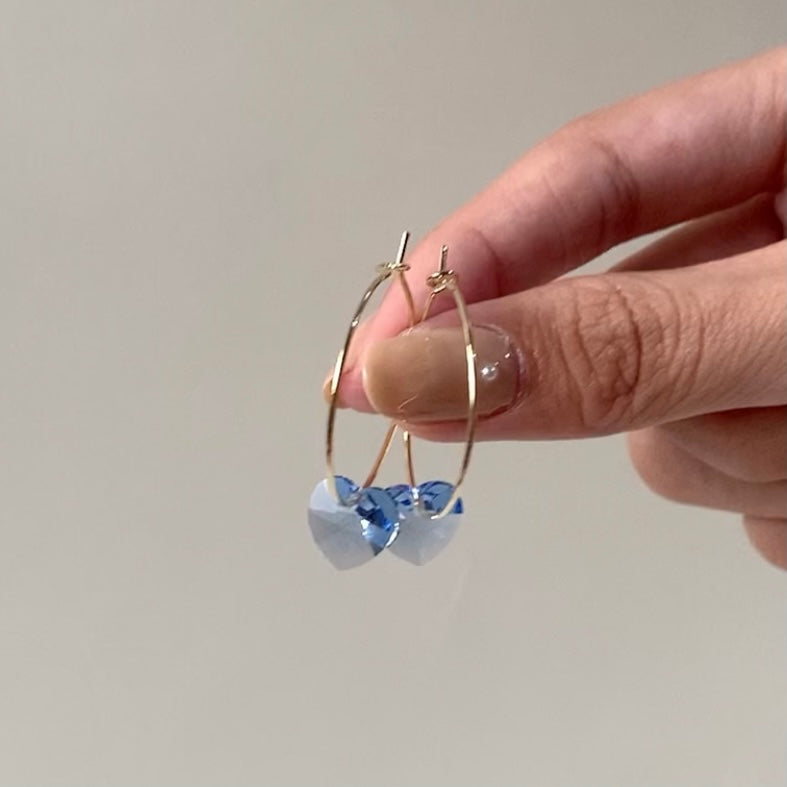 Gold Birthstone Hoops