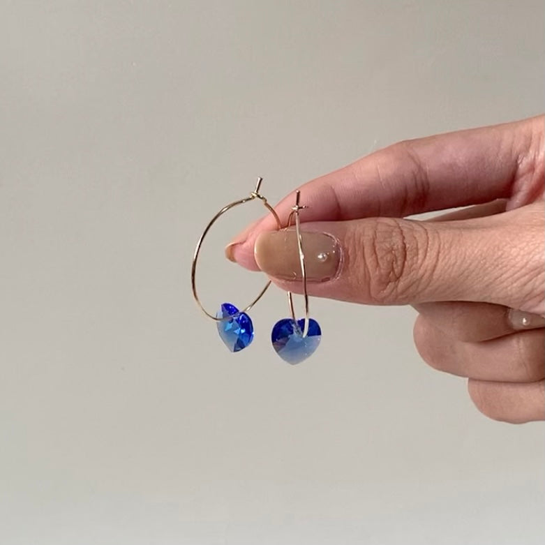 Gold Birthstone Hoops