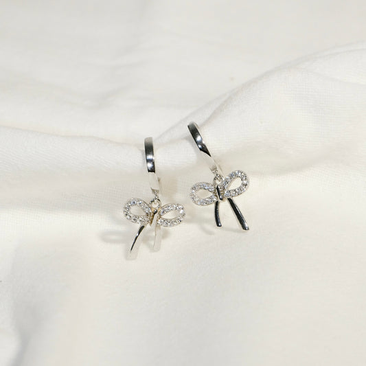 Reyna Ribbon Hoop Earring