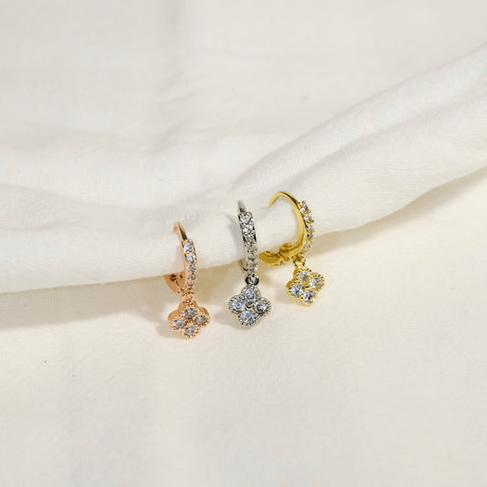 Lia Clover Hoop Earring