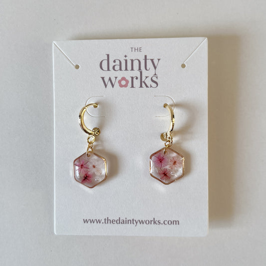 Heather Floral Earring #2