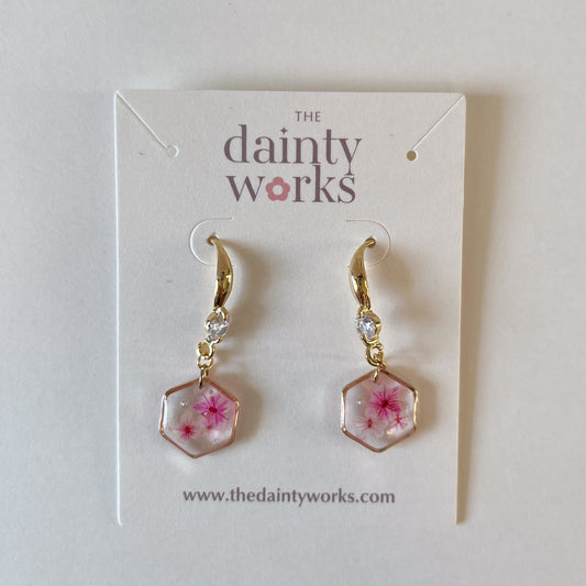 Heather Floral Earring #3