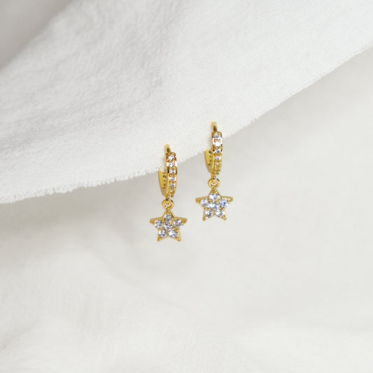 Starie Star Charm Hoop