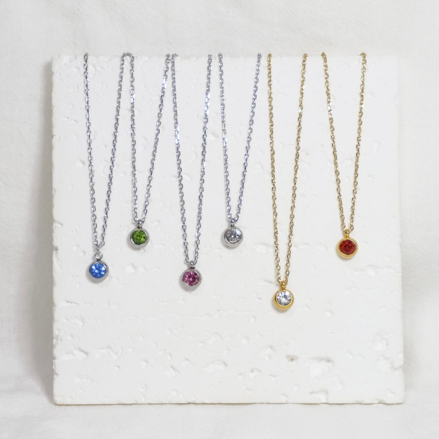 Gemstone Charm Necklace