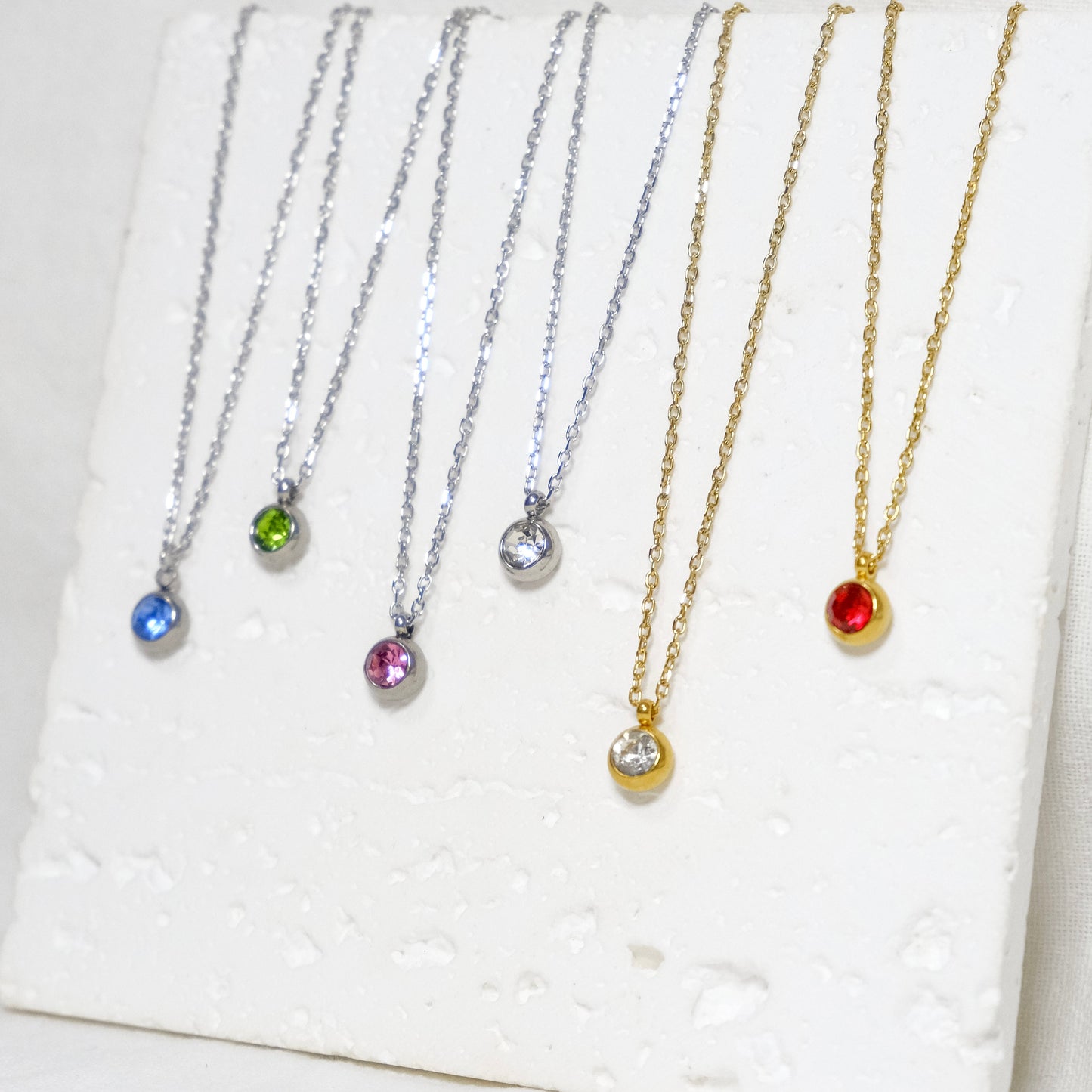 Gemstone Charm Necklace