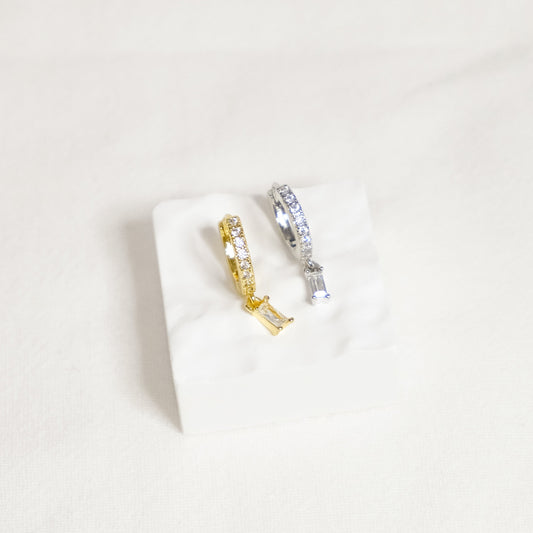 Loki Emerald Charm Hoop