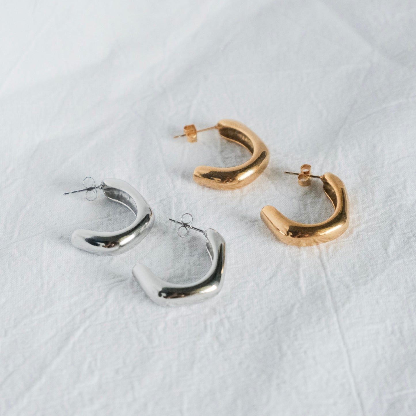 Aurette Studded Hoop Earrings