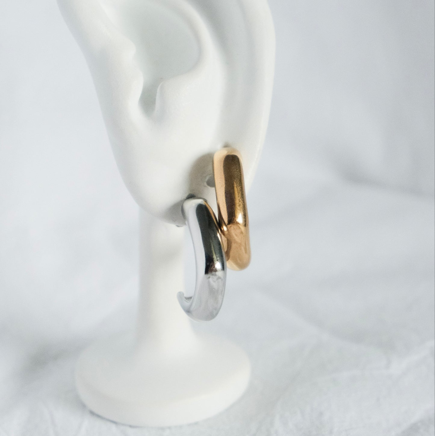 Aurette Studded Hoop Earrings