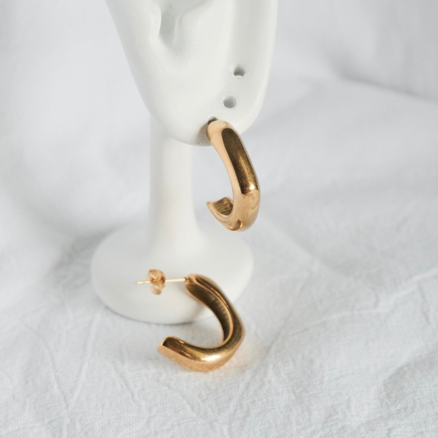 Aurette Studded Hoop Earrings