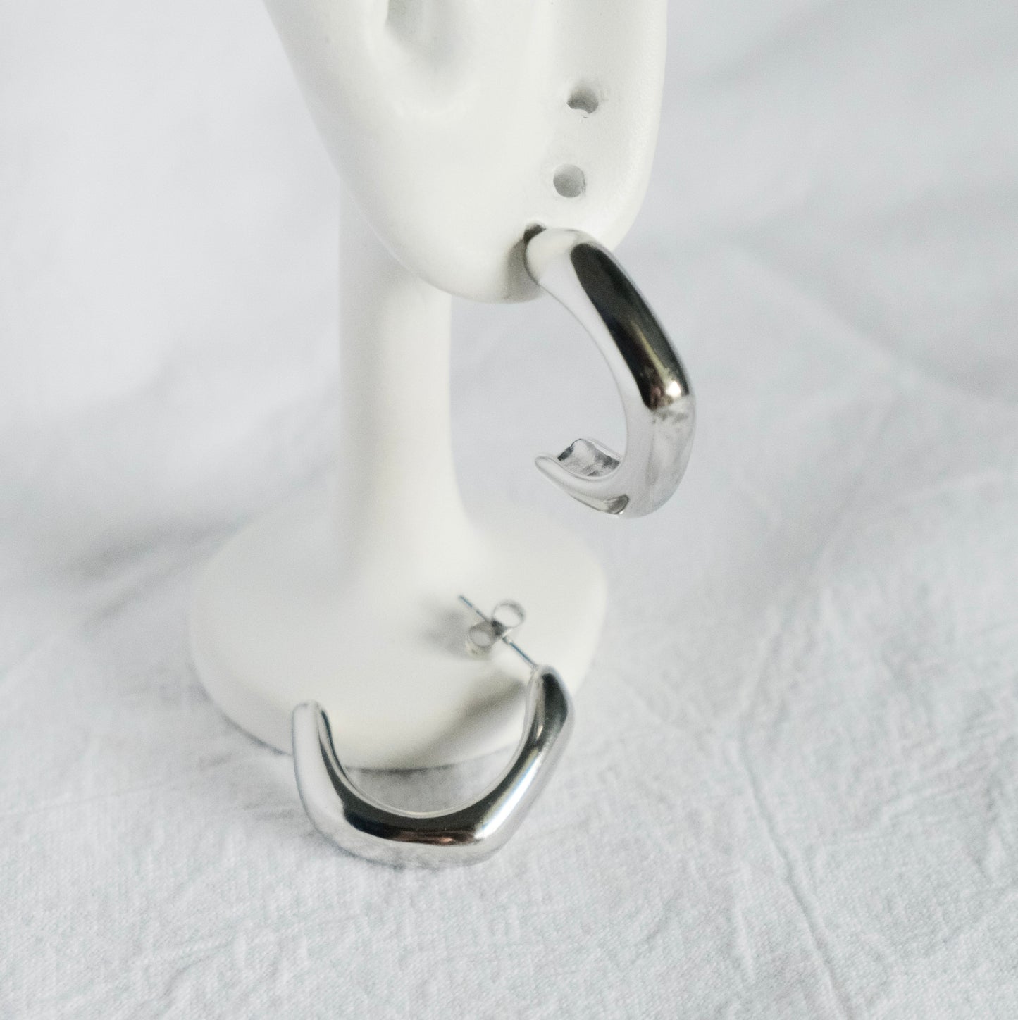 Aurette Studded Hoop Earrings