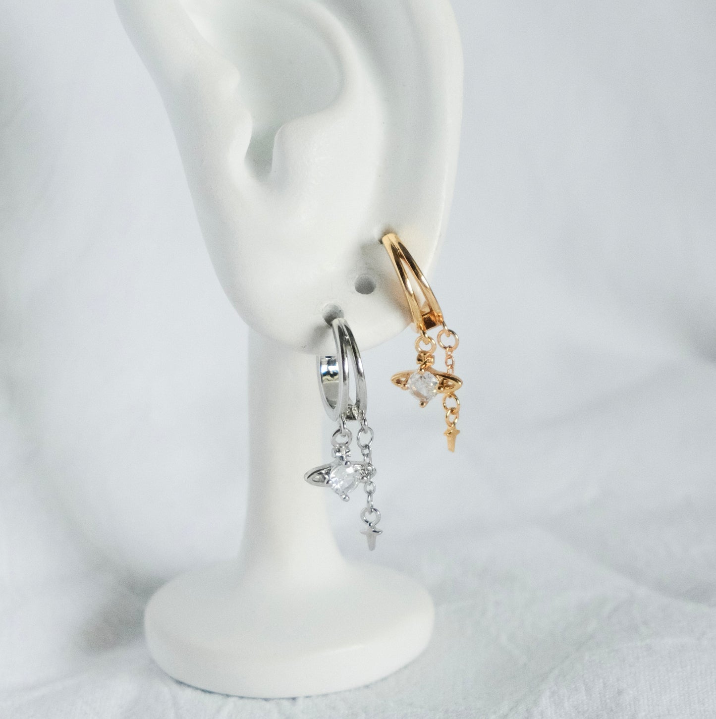 Fiona Dangle Hoop Earrings
