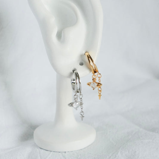 Fiona Dangle Hoop Earrings