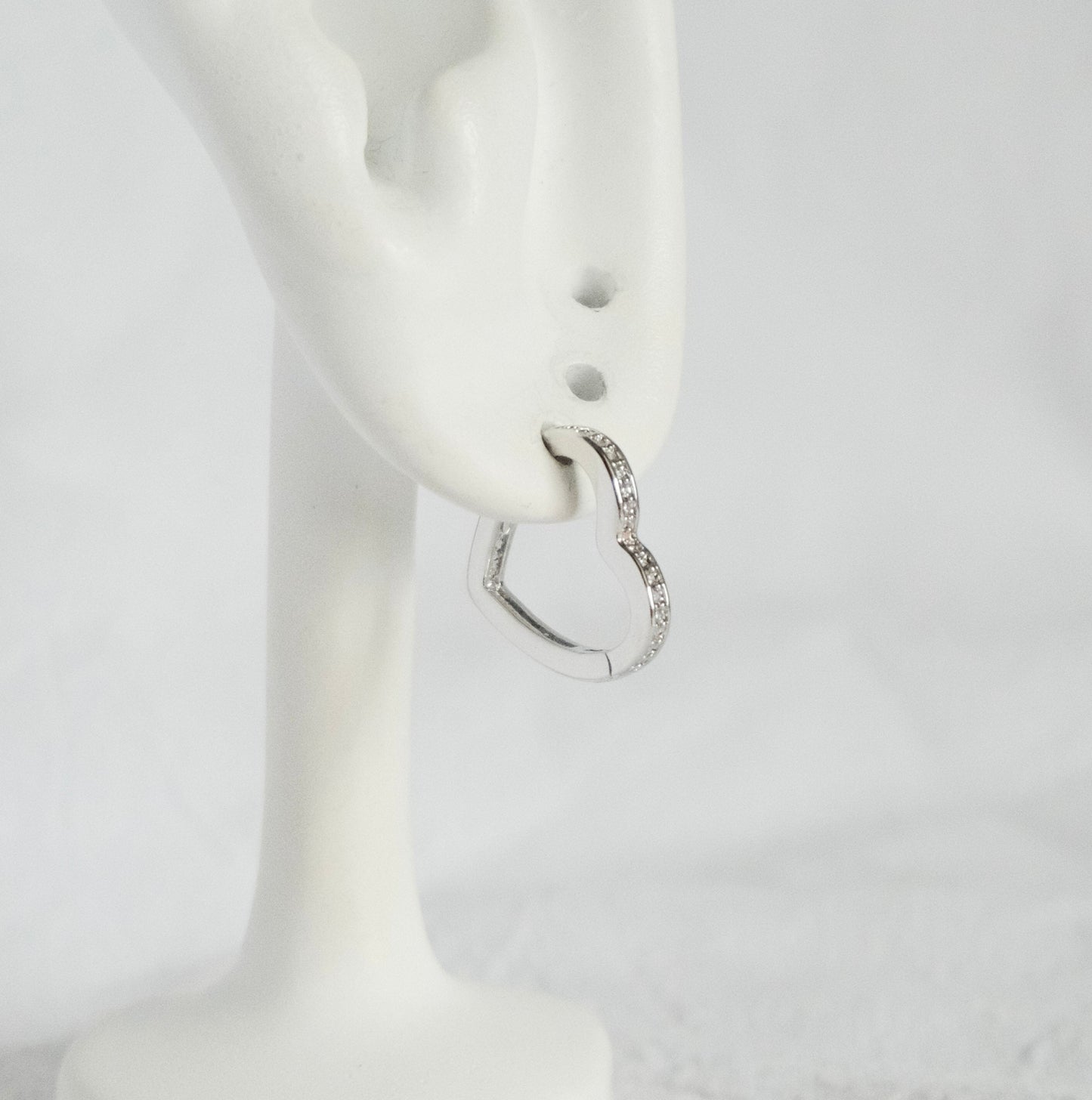 Roselle Heart Hoop Earrings